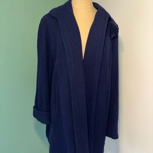 Vintage 1940’s Rothmoor Woman’s Navy Blue Swing Coat